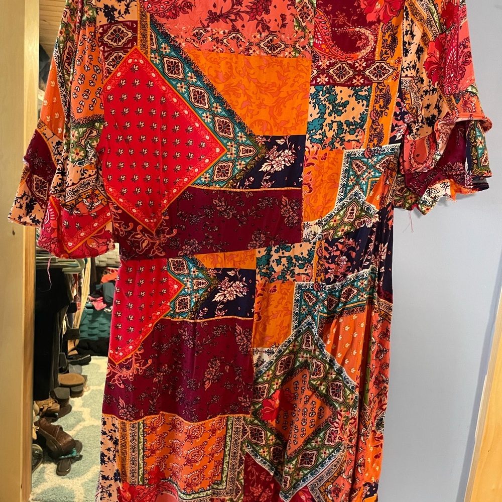Patchwork boho top!! - Picture 3 of 4